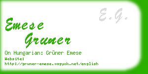 emese gruner business card